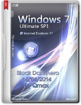 Windows 7 SP1 x64 Ultimate Black Dark Aero by Qmax
