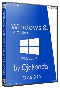 Windows 8.1 With Update AIO 6in1 v.07.2014 by Djakonda
