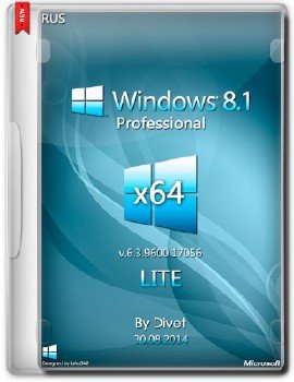 Windows 8.1 Pro x64 6.3.9600.17056 [Ru] LITE