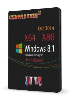 Windows 8.1 Pro VL Pre-Activated by generation2 (X86/X64) oct,2014 (EN+Rus)