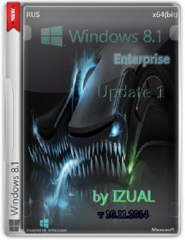 Windows 8.1 Enterprise With Update by IZUAL v10.11.14 (64bit) (2014)