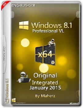 Windows 8.1 Professional VL x64 Integrated January 2015 By Maherz (ENG/RUS/GER)