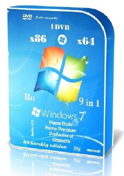 Microsoft Windows 7 SP1 x86/x64 Ru 9 in 1 Origin-Upd 01.2015 by OVGorskiy 1DVD