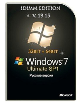 Windows 7 Ultimate SP1 IDimm Edition v.19.15 x86/x64