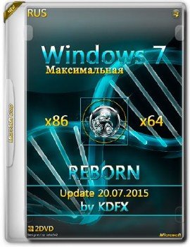 Windows 7 SP1  by KDFX (x86+x64) [REBORN - Update 20.07.2015] [Ru/En]