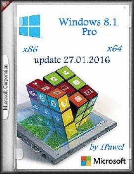 Microsoft Windows 8.1 Pro (x86-x64) update 27.01.2016 by 1Pawel
