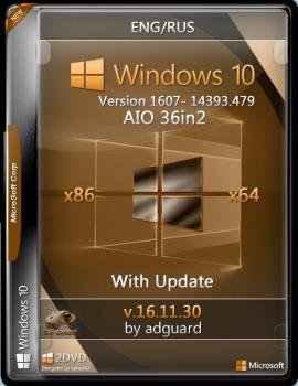 Windows 10 Version 1607  [14393.479] (x86-x64) AIO [36in2]