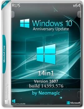 Windows 10 v1607 (14393.576) 7in1 by neomagic (2 DVD)