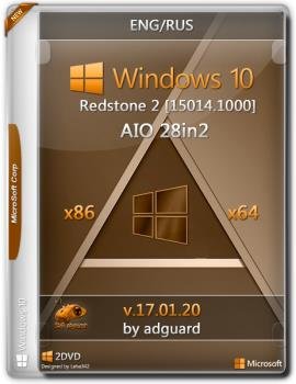 Windows 10 Redstone 2 [15014.1000] (x86-x64) AIO [28in2] adguard (v17.01.20)