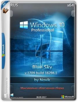 Windows 10 ProfessionalBLUE SKY by novik (Game) (x64)