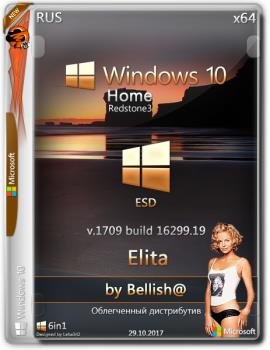 Windows 10 Home  Elita Bellish@NT (16299.19) (x64) (Rus) [29/10/2017]