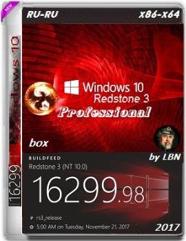 Windows 10 1709 Pro 16299.98 rs3 x86-x64 RU-RU BOX