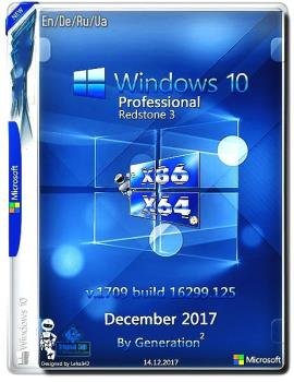 Windows 10 ProfessionalRS3 Build 16299.125 by Generation2 (x86/x64)