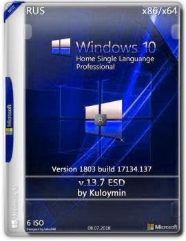 Windows 10 HomeSL/Pro 1803 x86/x64 by kuloymin v13.7 esd