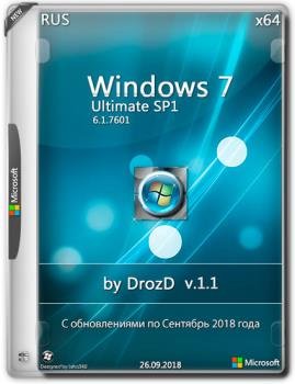 Windows 7  SP1 x64 09.2018 v.1.1 by DrozD