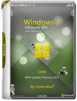 Windows 7 Ultimate SP1 3in1 OEM  2021 by Generation2 (x64)