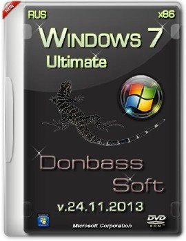 Windows 7 Ultimate SP1 Donbass Soft v.24.11.13 (x86) (2013) [Rus]