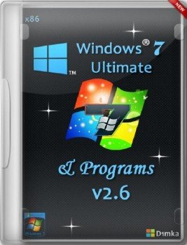 Windows 7 Ultimate SP1 & Programs v.2.6 by D1mka (32bit) (2014)