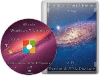 Windows 7 Ultimate SP1 by extrim (x64) (2014) [Rus]