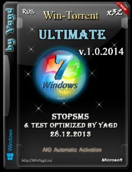 Windows 7 Ultimate StopSMS Test Optimized by Yagd (x32) v.1.0.2014 (Rus) [01.02.2014] AIO