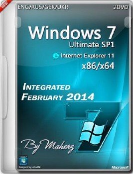 Windows 7 Ultimate SP1 x86/x64 Integrated February 2014 By Maherz