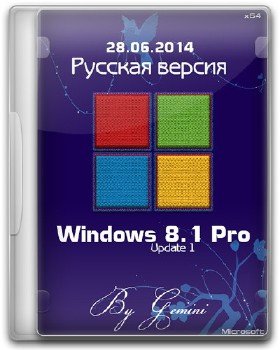 Windows 8.1 Pro Update 1 x64 v.28.08.14 by Gemini [Ru]