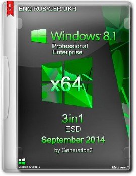 Windows 8.1 Pro/Ent x64 3in1 ESD September 2014 By Generation2
