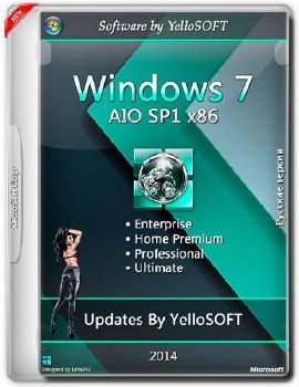 Windows 7 AIO SP1 x86 DVD updates by YelloSOFT [Ru]