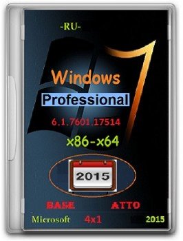 Windows 7 Professional SP1 6.1.7601.17514 х86-х64 RU BATO_4x1