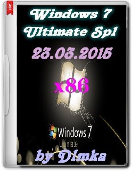 Windows 7 SP1 Ultimate by D1mka (x86) (23.03.2015) [RUS]
