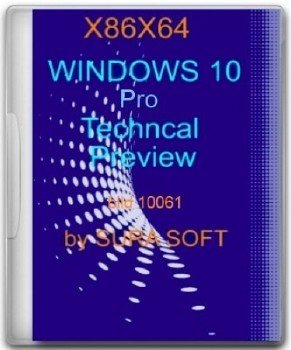 Windows 10 Pro Technical Preview 10.0.10061 by sura soft v.8.01