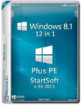 Windows 8.1 x32 x64 Plus PE StartSoft 33-2015 [Ru]