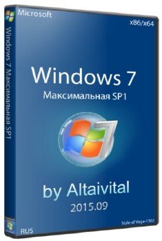 Windows 7  SP1 USB by altaivital (x86-x64) 2015.09 [Ru]