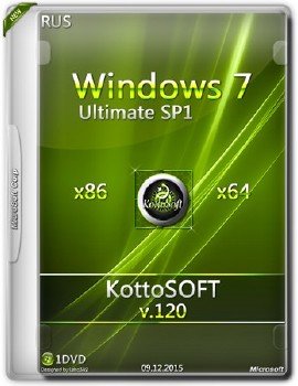 Windows 7 Ultimate KottoSOFT v.120 (x86-x64) (RUS) [2015]