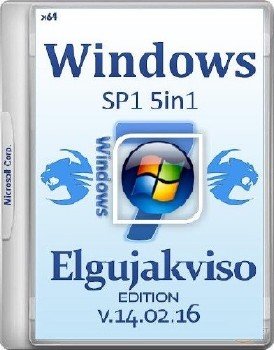 Windows 7 SP1 5in1 (x64) Elgujakviso Edition (v14.02.16)