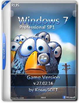 Windows7 SP1 Pro x86 Game by KosaySOFT.v.28.02.16