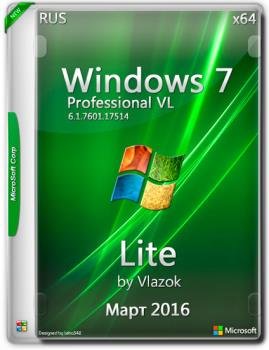 Windows 7 Professional SP1 vl by vlazok lite