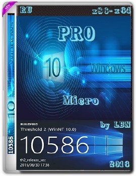 Windows 10 Pro 10586.494 th2 x86-x64 RU Micro