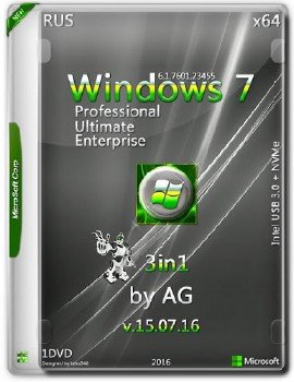 Windows 7 3in1 x64 by AG 15.07.16 [Ru]