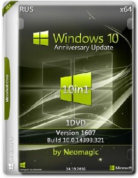 Windows 10 Anniversary   1607 AIO 10in1 by neomagic (3 DVD)