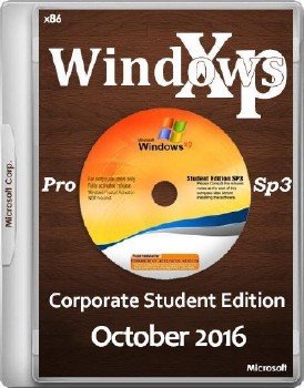 Windows XP Pro SP3 Corporate Student Edition  2016