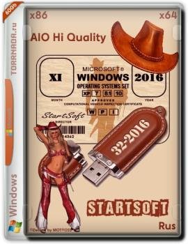Windows AIO Hi Quality StartSoft 32-2016 Final [Ru]