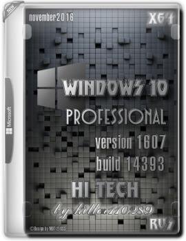 Windows 10 профессиональная 10.0.14393 version 1607 hi tech by killer110289