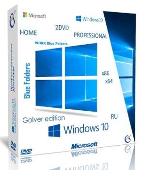 Windows 10 Профессиональная-Домашняя 1607 x86-x64 Ru WBF by Golver 11.2016 2DVD (32/64 bit)