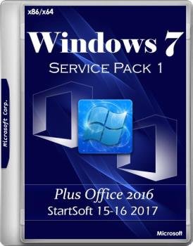 Windows 7 SP1 x86 x64 Plus Office 2016 StartSoft 15-16 2017 [Ru]