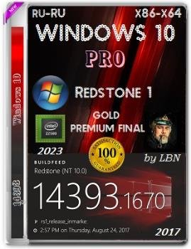 Windows 10 Pro 1607 14393.1670 rs1 x86-x64 RU-RU LIM