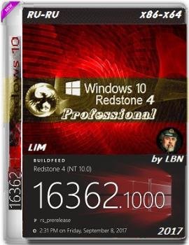 Windows 10  16362.1000 rs4 prerelease x86-x64 RU-RU LIM v2
