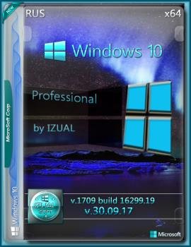 Windows 10 Pro 1709 build 16299.19 by IZUAL v.30_10_17 (x64)