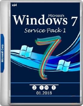 Microsoft Windows 7 SP1 by yahoo [2 in 1] (x64) (01.2018)