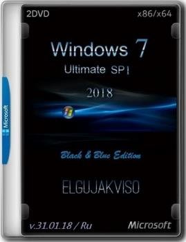 Windows 7 Ultimate SP1 Black&Blue (x86/x64) Elgujakviso Edition